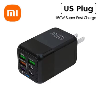 Xiaomi 150W Super Quick Charger Cable 10A Ultra High Speed Fast Charging 6 Ports PD Type C QC 3.0 for Iphone Samsung Charger