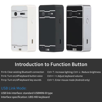 Portable Bluetooth Virtual Laser Keyboard Wireless Projection Mini Touch Keyboard for Computer Mobile Phone with Mouse Function